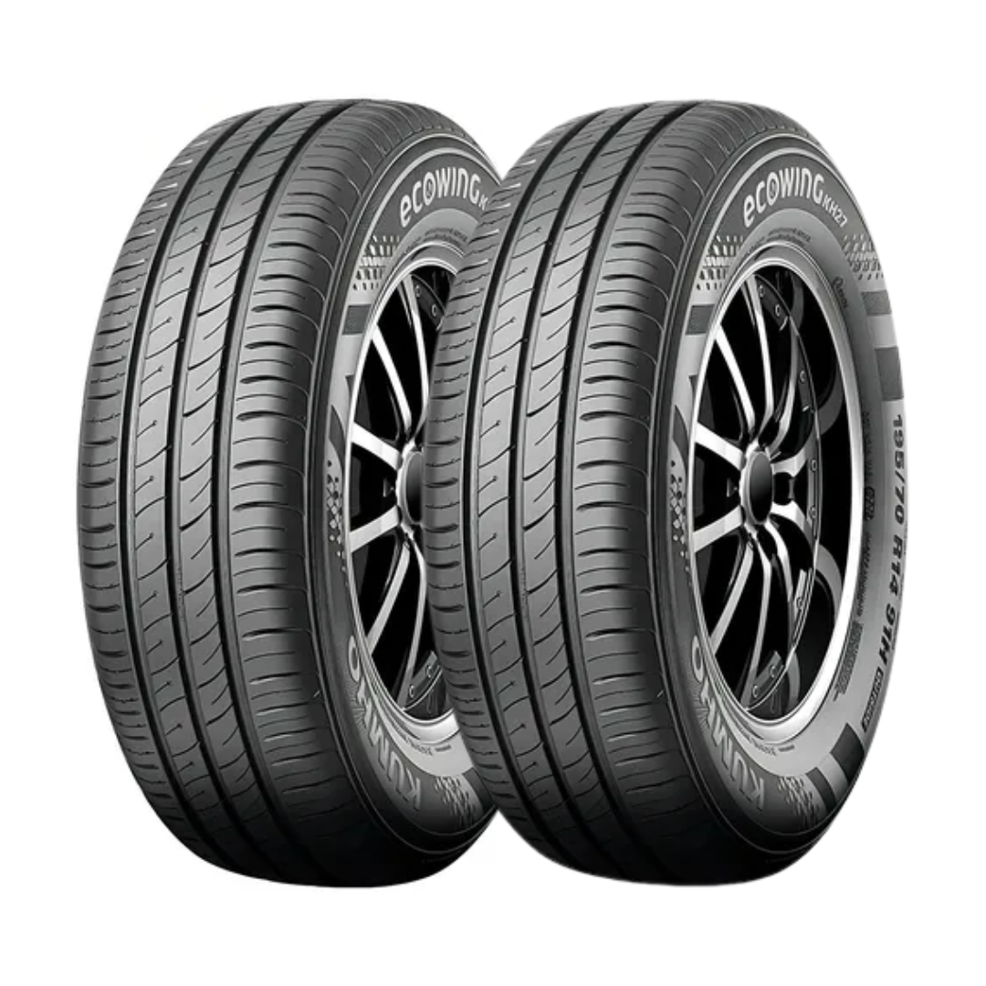 2 Llantas Kumho 195/55 R16 V04s Ecowing Kh27 H9 Ev